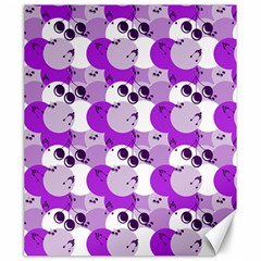 Purple Cherry Dots Canvas 20  X 24  