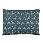 Teal Beige Hats Pillow Case (Two Sides) Back