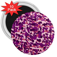Pink Camo 3  Magnets (10 Pack)  by snowwhitegirl
