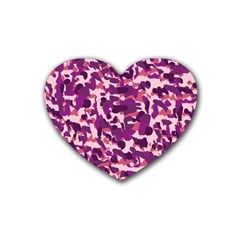 Pink Camo Heart Coaster (4 Pack) 