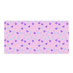 Blue Pink Hearts Satin Wrap by snowwhitegirl