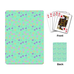 Minty Hearts Playing Card by snowwhitegirl