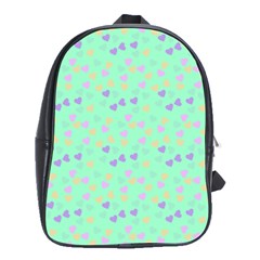 Minty Hearts School Bag (large)