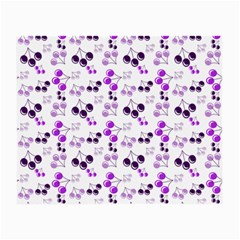 Purple Cherries Small Glasses Cloth (2-side)