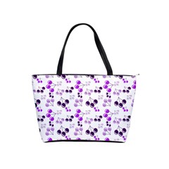 Purple Cherries Shoulder Handbags by snowwhitegirl