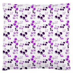 Purple Cherries Standard Flano Cushion Case (one Side) by snowwhitegirl