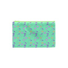 Mint Heart Cherries Cosmetic Bag (xs)