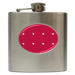 Red Dot Hip Flask (6 Oz)