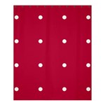 Red Dot Shower Curtain 60  x 72  (Medium)  60 x72  Curtain