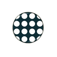 Big Dot Teal Blue Hat Clip Ball Marker (4 Pack) by snowwhitegirl