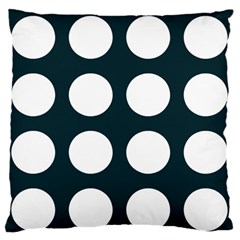 Big Dot Teal Blue Standard Flano Cushion Case (two Sides) by snowwhitegirl