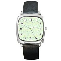 Minty Hats Square Metal Watch by snowwhitegirl