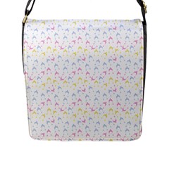 Pastel Hats Flap Messenger Bag (L) 