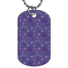 Music Stars Blue Dog Tag (one Side)