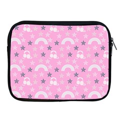 Music Star Pink Apple Ipad 2/3/4 Zipper Cases by snowwhitegirl