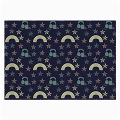 Music Stars Dark Teal Large Glasses Cloth by snowwhitegirl