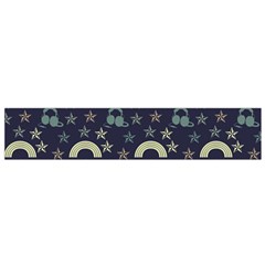 Music Stars Dark Teal Small Flano Scarf by snowwhitegirl