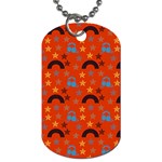 Music Stars Red Dog Tag (One Side) Front