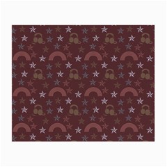 Music Stars Brown Small Glasses Cloth (2-side) by snowwhitegirl