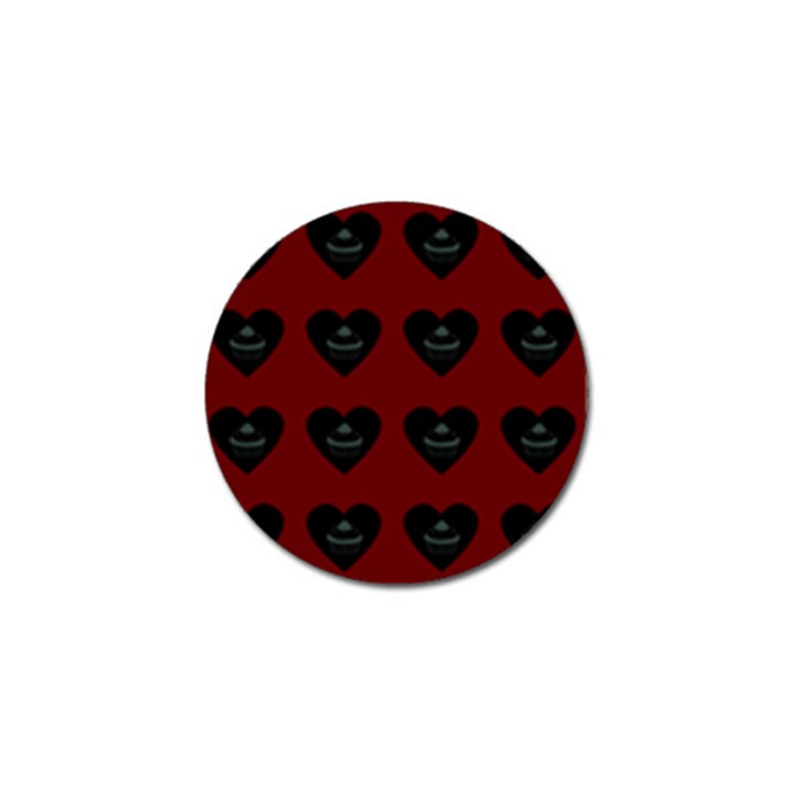 Cupcake Blood Red Black Golf Ball Marker (4 pack)