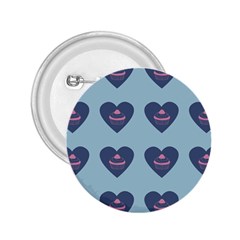 Cupcake Heart Teal Blue 2 25  Buttons