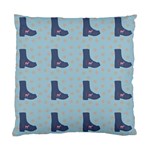 Deer Boots Teal Blue Standard Cushion Case (Two Sides) Front
