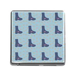 Deer Boots Teal Blue Memory Card Reader (square) by snowwhitegirl