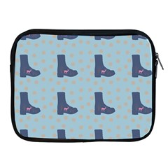 Deer Boots Teal Blue Apple Ipad 2/3/4 Zipper Cases