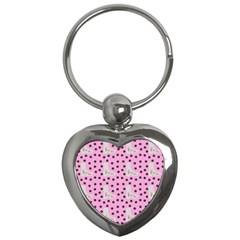 Deer Boots Pink Grey Key Chains (heart)  by snowwhitegirl