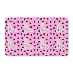 Deer Boots Pink Grey Magnet (rectangular)