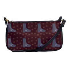 Deer Boots Brown Shoulder Clutch Bags