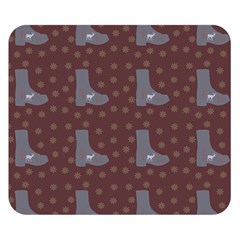 Deer Boots Brown Double Sided Flano Blanket (small)  by snowwhitegirl