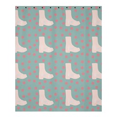 Deer Boots Blue White Shower Curtain 60  X 72  (medium)  by snowwhitegirl