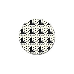 Deer Boots White Black Golf Ball Marker (4 Pack)