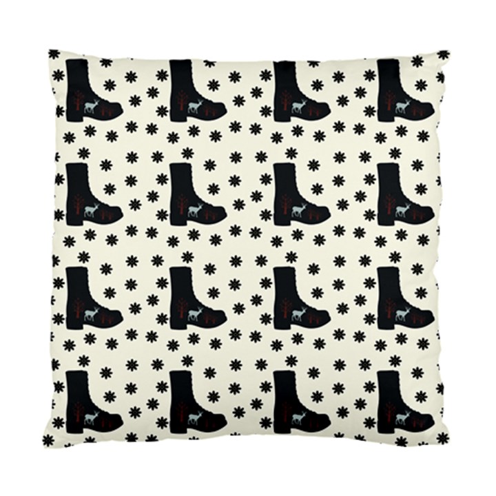 Deer Boots White Black Standard Cushion Case (One Side)