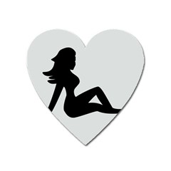 Girls Of Fitness Heart Magnet by Mariart