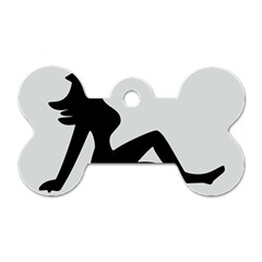 Girls Of Fitness Dog Tag Bone (one Side)