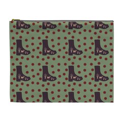 Deer Boots Green Cosmetic Bag (xl) by snowwhitegirl