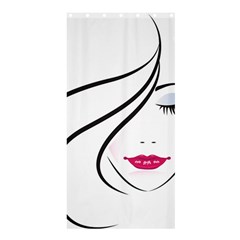 Makeup Face Girl Sweet Shower Curtain 36  X 72  (stall)  by Mariart