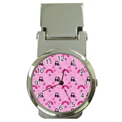 Music Stars Rose Pink Money Clip Watches