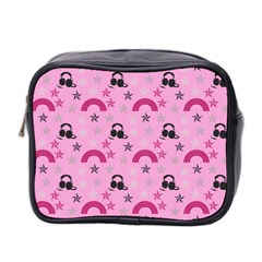Music Stars Rose Pink Mini Toiletries Bag 2-Side