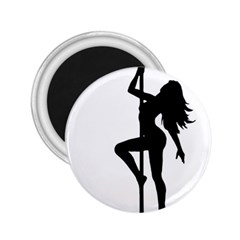 Dance Silhouette Pole Dancing Girl 2 25  Magnets