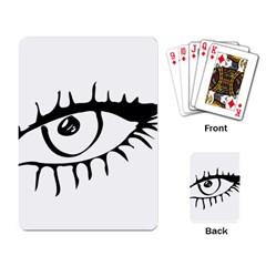 Drawn Eye Transparent Monster Big Playing Card