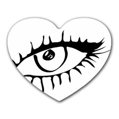 Drawn Eye Transparent Monster Big Heart Mousepads by Alisyart