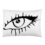 Drawn Eye Transparent Monster Big Pillow Case 26.62 x18.9  Pillow Case