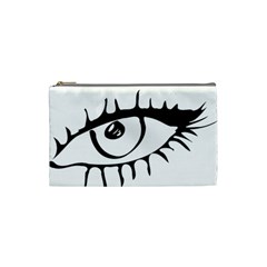 Drawn Eye Transparent Monster Big Cosmetic Bag (small) 