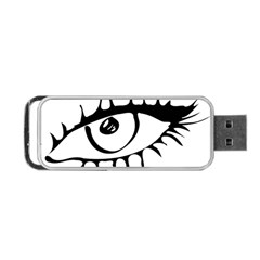 Drawn Eye Transparent Monster Big Portable Usb Flash (two Sides)