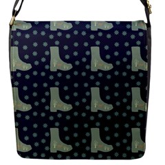 Blue Boots Flap Messenger Bag (s) by snowwhitegirl