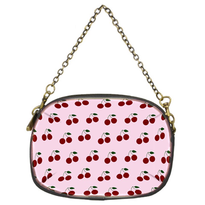 Pink Cherries Chain Purses (Two Sides) 