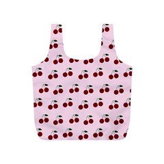 Pink Cherries Full Print Recycle Bags (s) 